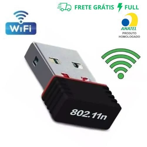 MINI ADAPTADOR WI-FI REDE SEM FIO NOTEBOOK COMPUTADOR TRANSMISSOR 900MBPS BGN LV-UW06