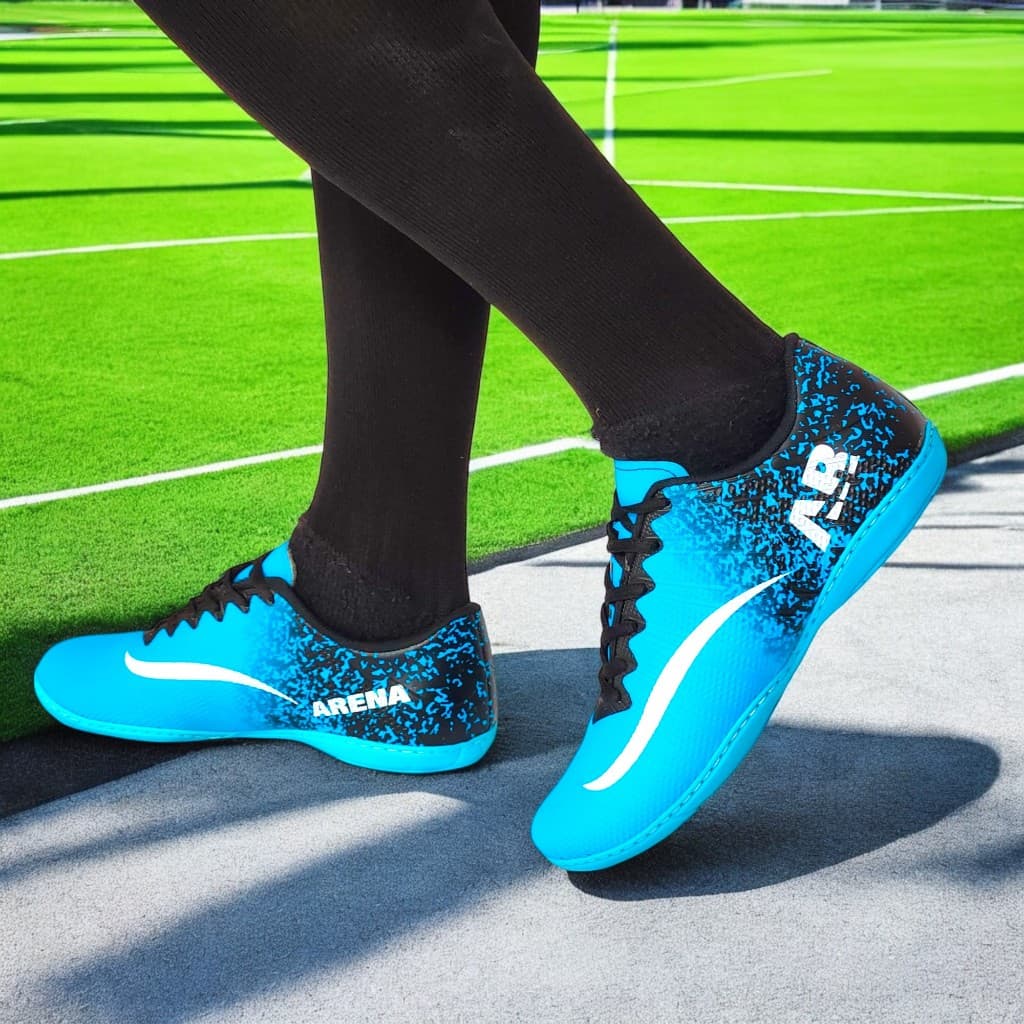 Tênis Futsal Para Futebol de Salão Solado Antiderrapante Resistente Costurada Leve Oferta Promoção