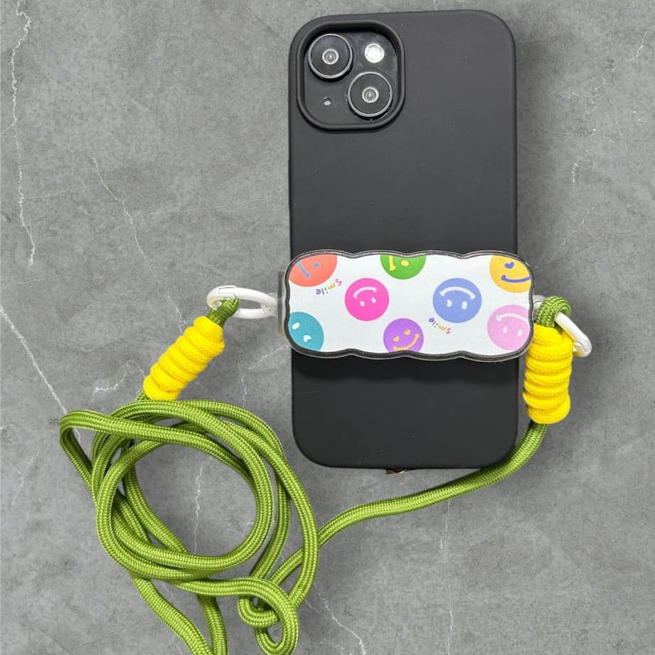 Cordão de pescoço para celular universal ajustável segurança Salva Celular