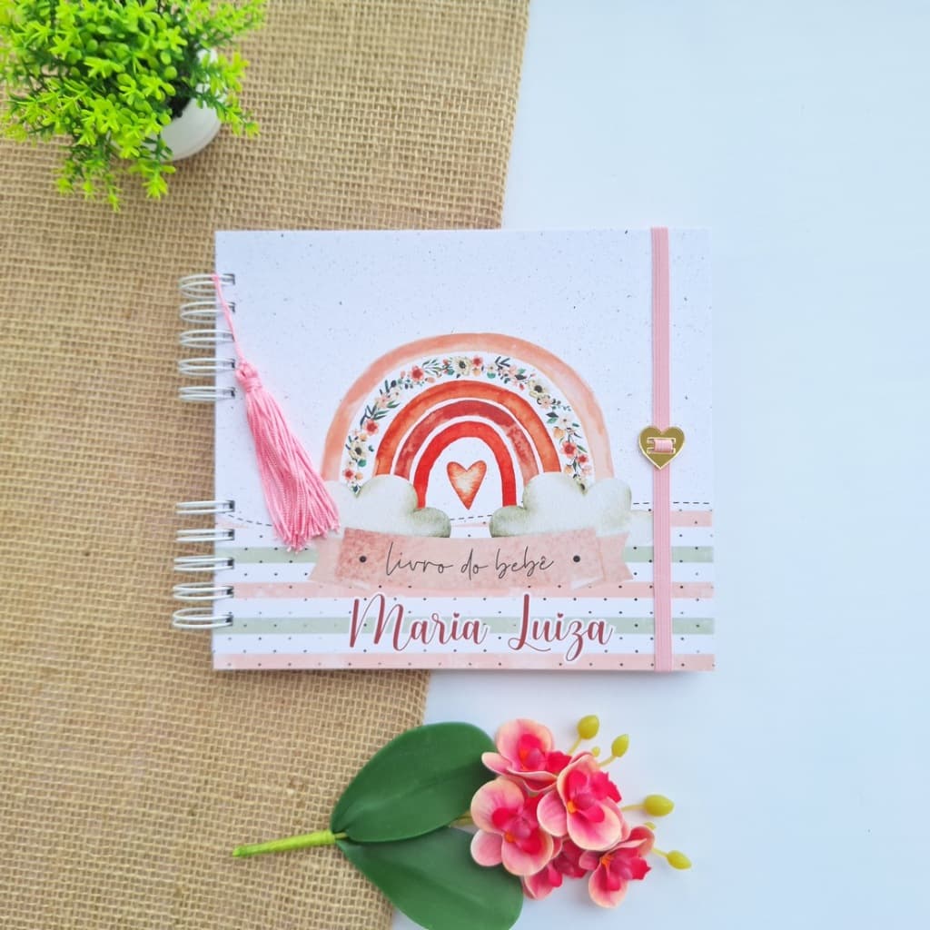 Livro do bebê - Arco Íris menina