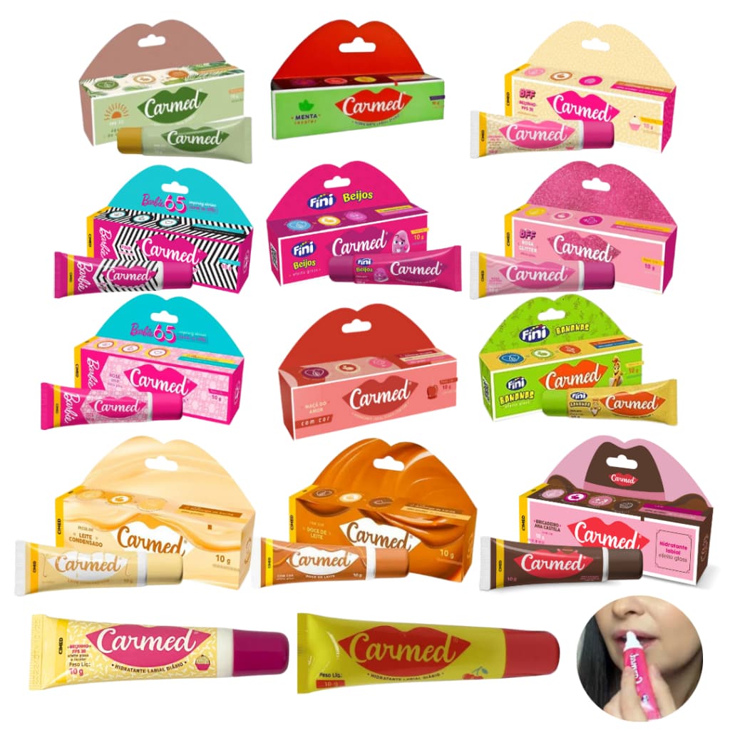 Hidratante Labial Carmed Sabor com 10g