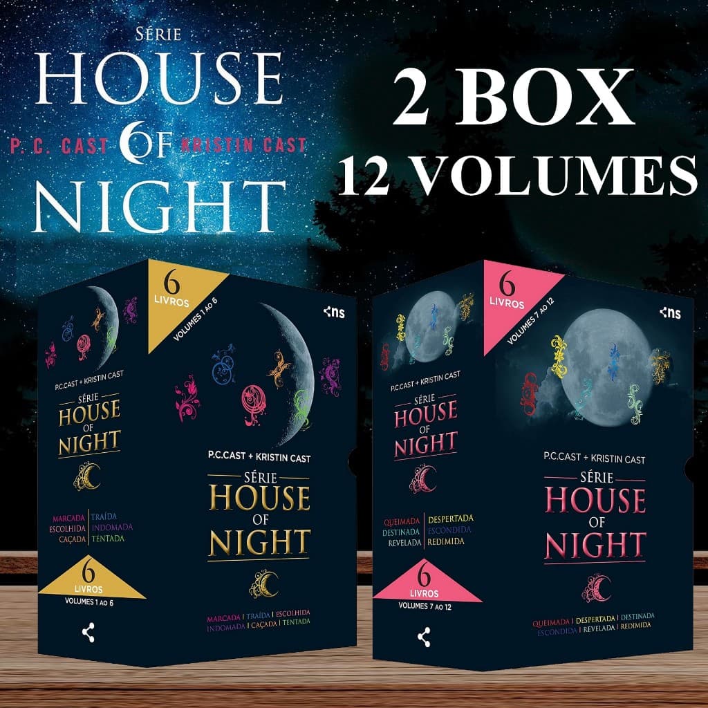 Coleção Completa Box House of Night 12 livros P. C Cast Kristin Cast