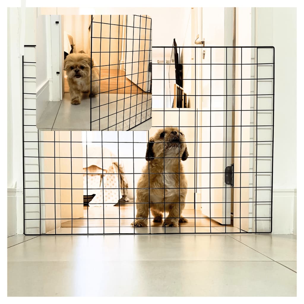 Grade Para Cachorro em Metal Cerca de Segurança Pet Tela Resistente para Ambientes Internos e Externos