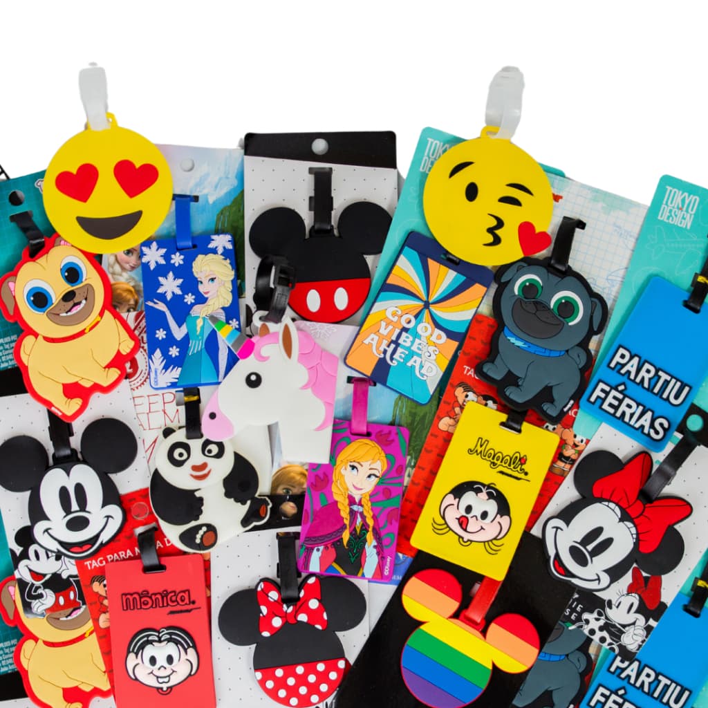 Etiqueta Tag Identificação Bagagem Mochila Escolar Mala Viagem