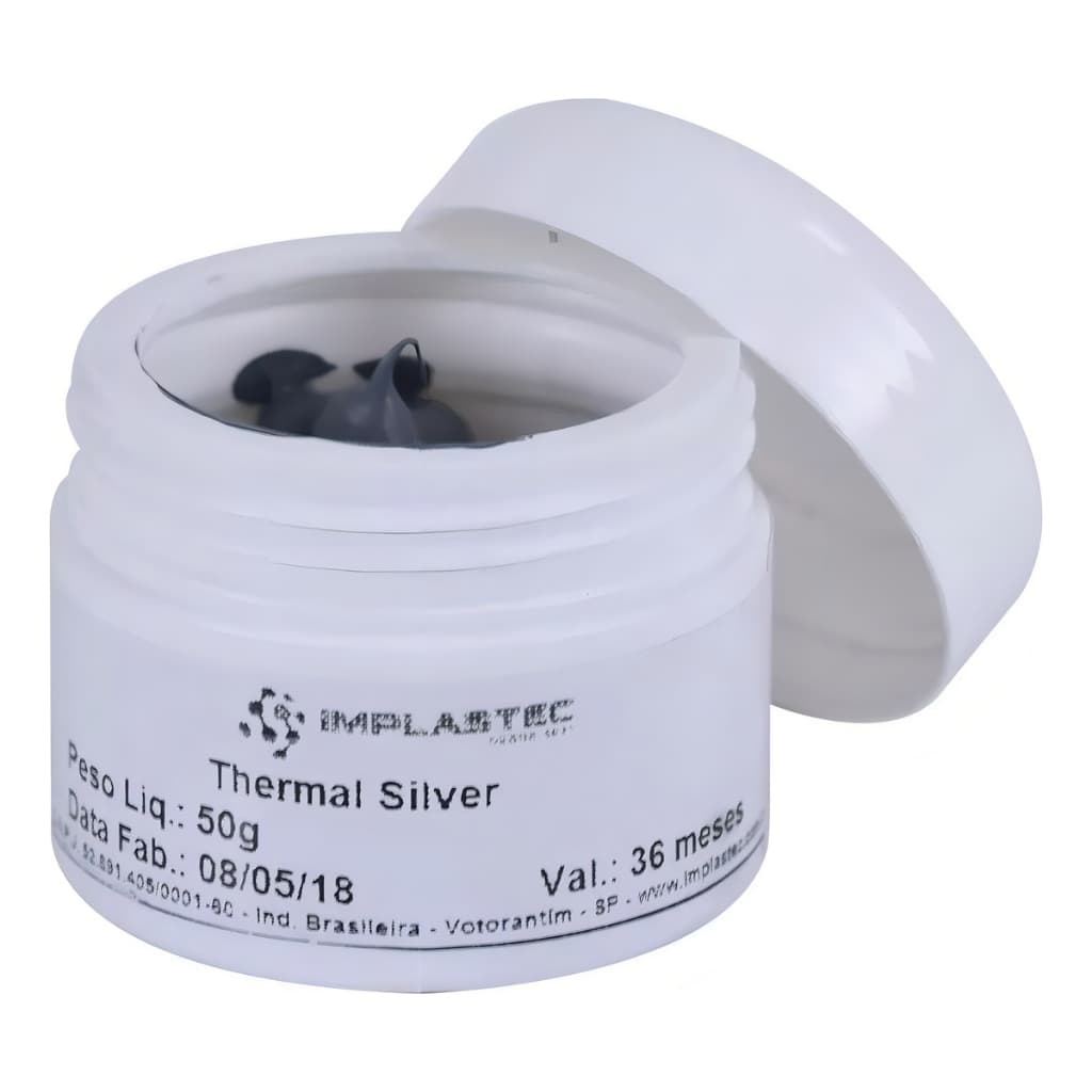 Pasta Térmica Com Prata Thermal Silver Implastec Pote 100g ou 50g