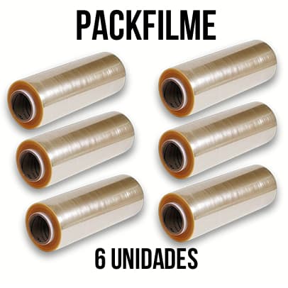 Kit 6 Rolo Bobina Plastico De Filme Pvc 28cm X 100 Metros - 600 METROS