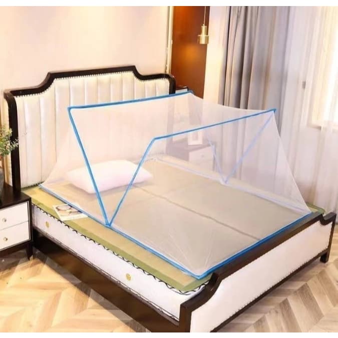 Mosquiteiro De Cama Grande Tenda Anti Mosquito Dobravel Protetor Mosca Inseto Pernelongo Previnção Para Dormir