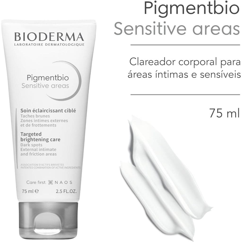 Creme Clareador Bioderma Pigmentbio Sensitive Áreas Sensíveis 75ml