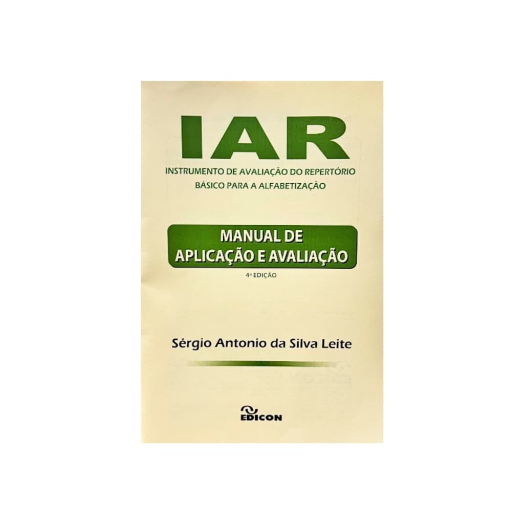 Iar - Manual de Aplicação e Avaliação