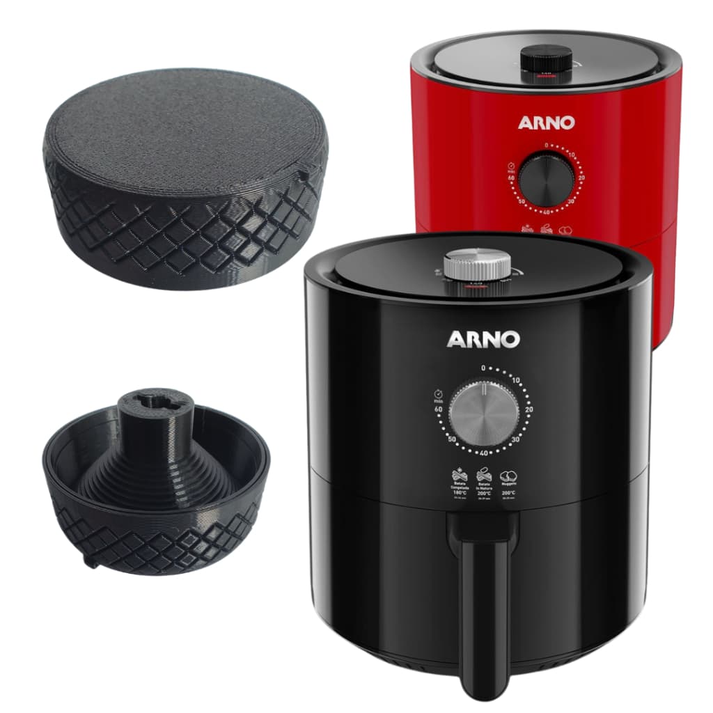 Botão Compatível Tempo Timer Temperatura Fritadeira Sem Óleo Air Fryer ARNO ULTRA Mecânica UFRP UFYV