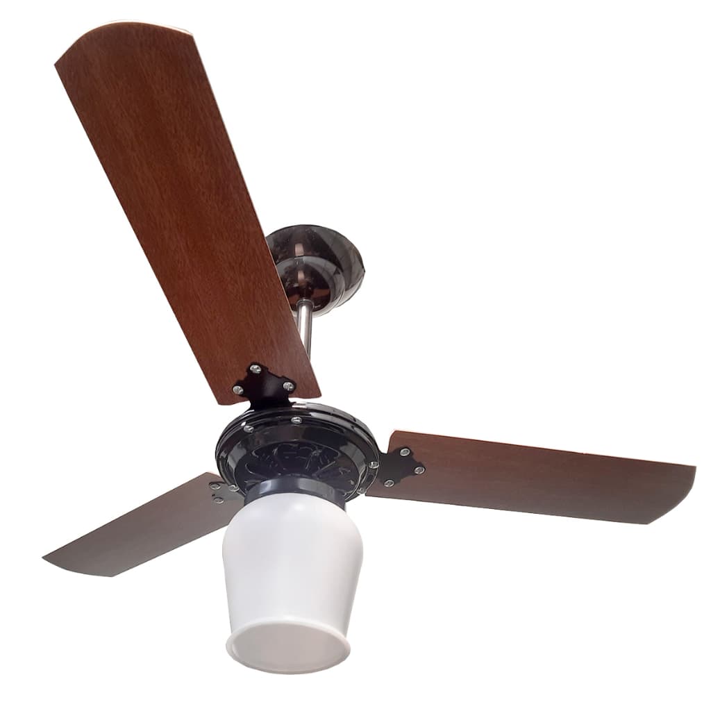 Ventilador de teto Eficivent economico 127v ou 220v Eco com 3 Pás globo aberto