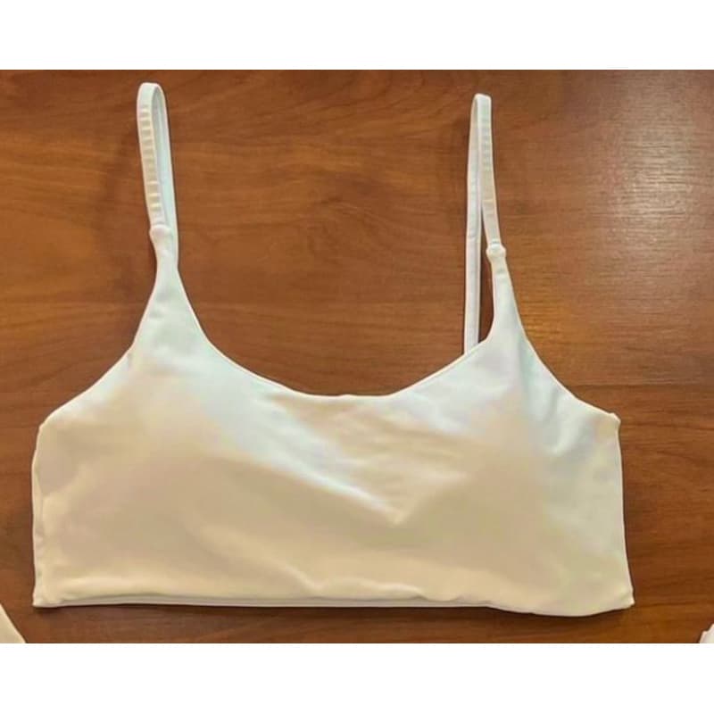 Top Avulso Costas Nuas  Academia  Fitness bojo removível Zero Transparencia toque macio