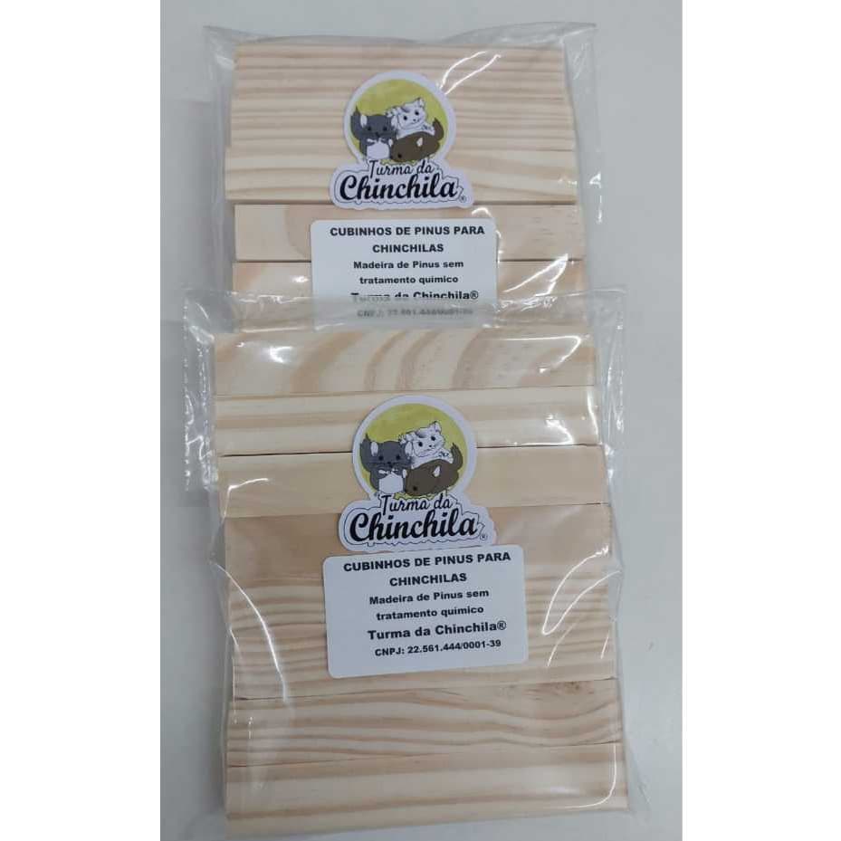 KIT25 - 2 pacotes de Madeirinhas para desgaste dos dentes para chinchila e outros roedores Turma da Chinchila
