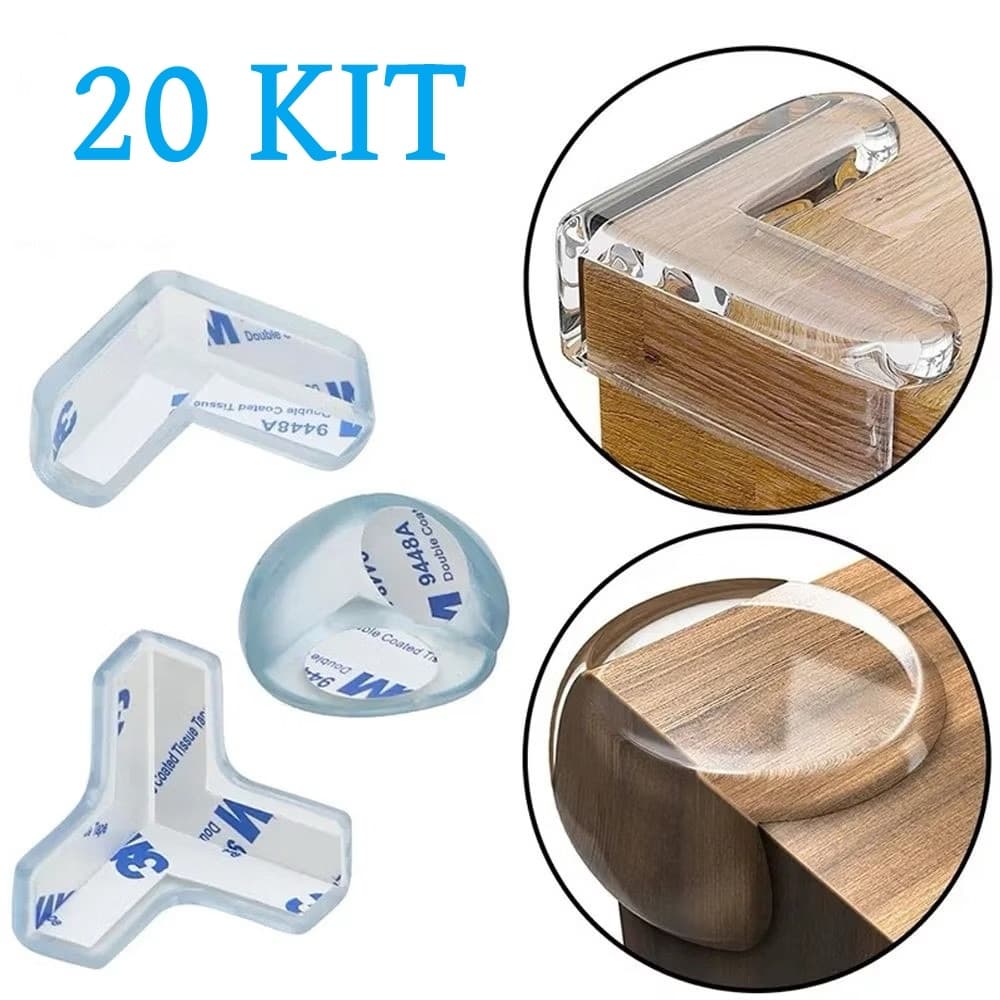 20 Protetor De Silicone De Mesa Quina Protetor Para Móveis Quarto Cozinha Casa