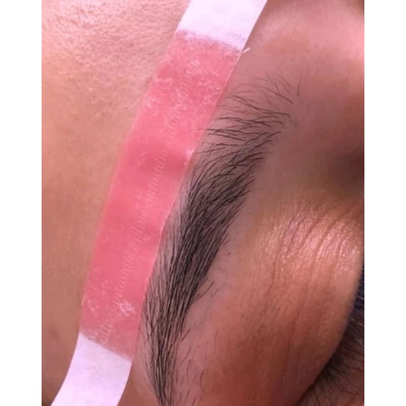 200 tiras (100 Duplas) de cera prontas para sobrancelhas e Buço Depilflax morango  + MIMO