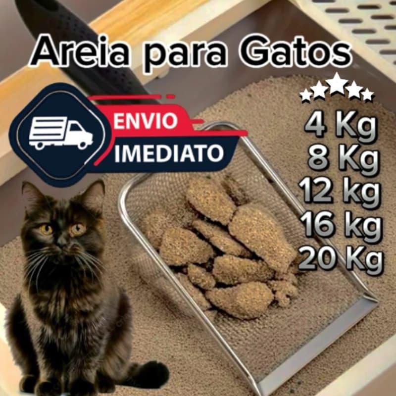 Areia Sanitária higiênico gato kit fardo 4kg 8kg 12kg 16kg 20kg grãos fino sem odor forma torrão