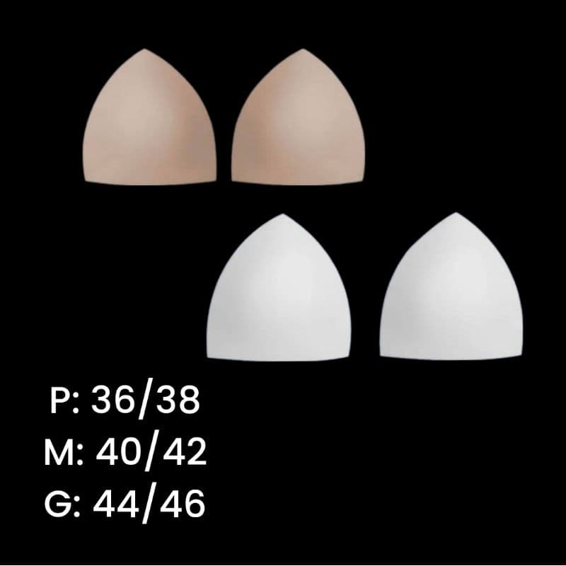 Bojo triangulo 1 par (durinho) confecção moda praia Bojo avulso