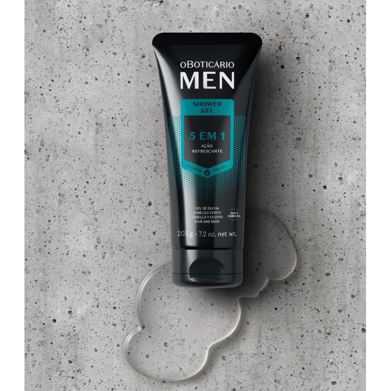 Shower gel 5 em 1 cabelo e corpo Men 205g