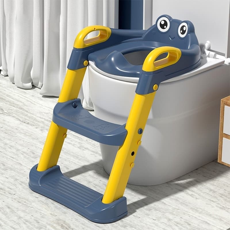 Troninho Infantil Com Escada Assento Redutor Vaso Sanitário Assento Redutor Adequado para bebês de 3 a 6 anos