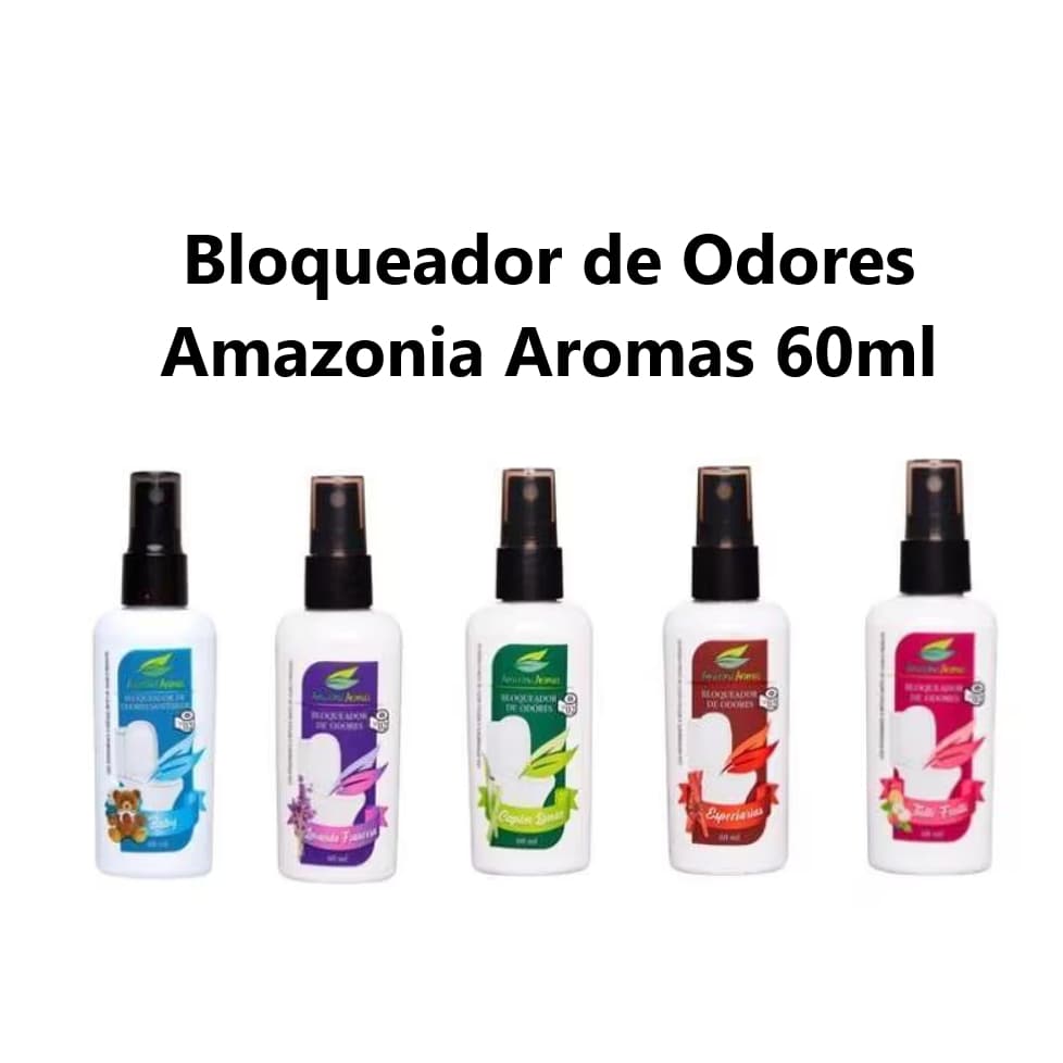 Kit 2 Bloqueador de Odores Sanitários 60ml Amazônia Aromas