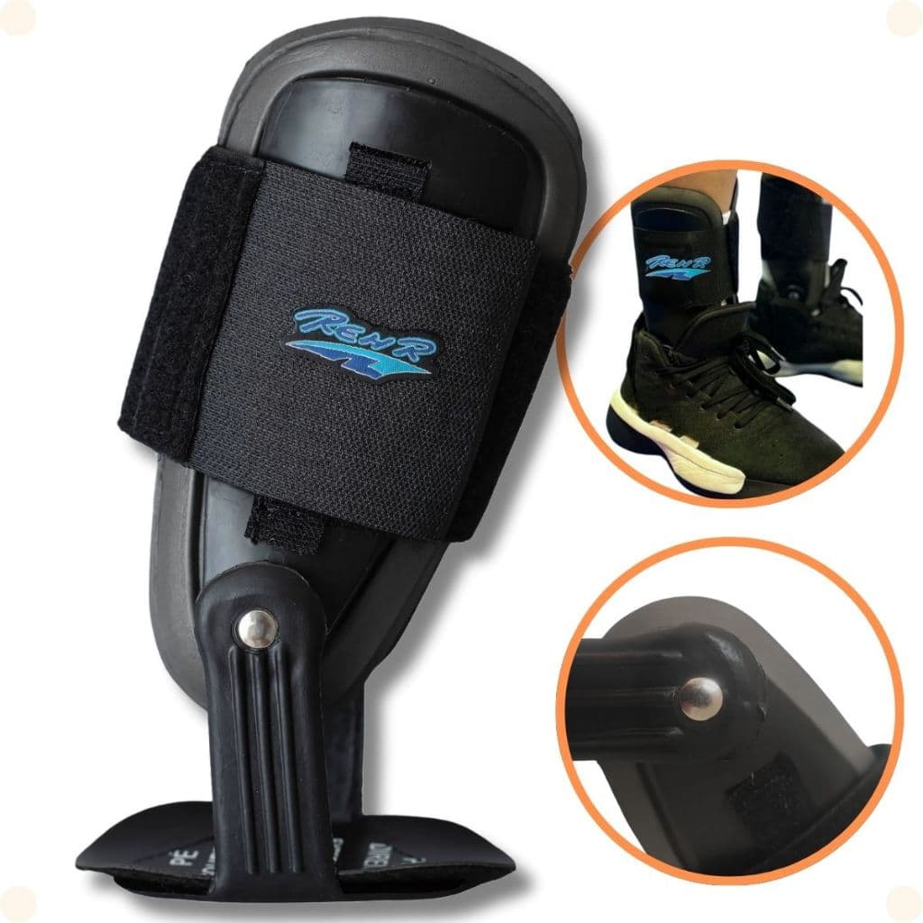 Tornozeleira Estabilizador Laterais Volei Futsal Handebol Basquete Corrida Rehr Suporte Tornozelo