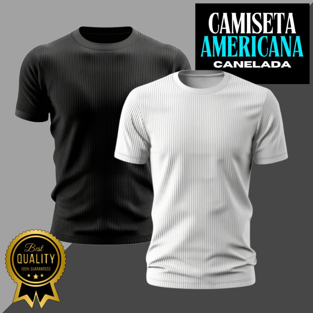 Camiseta Masculina Canelada estilo Americana RAPPER  Blusa  Camisa Slim Americana Justa Ao Corpo