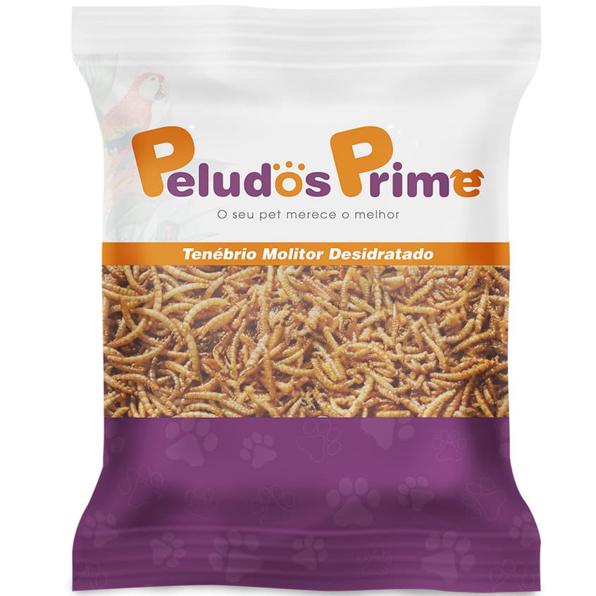 Larvas De Tenébrio Comum Desidratada  - 200g