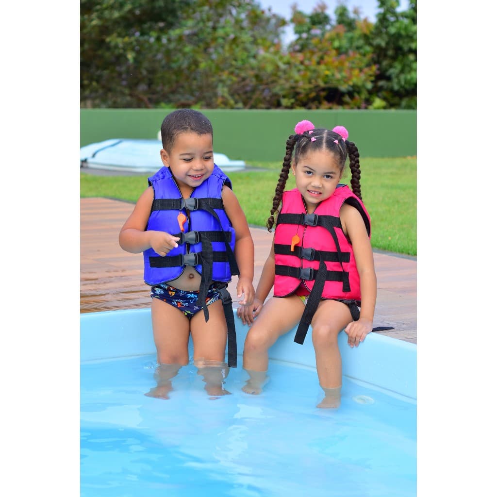 Colete Salva Vidas 3 cores 15a100kg  com apito