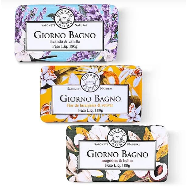 Sabonete Giorno Bagno 180g - kit 3 Unidades