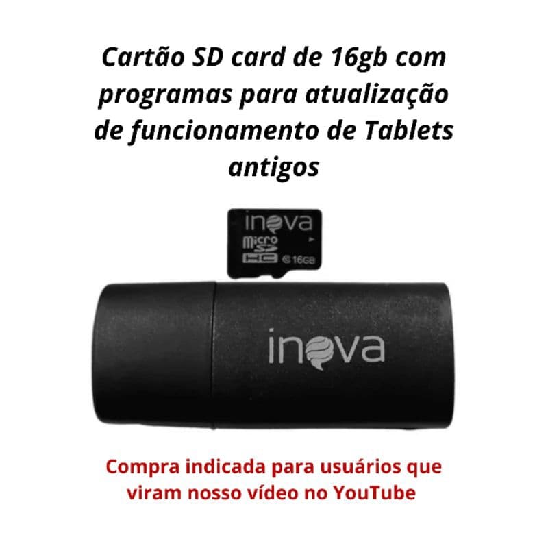 cartão sd Card com programas para atualização Android