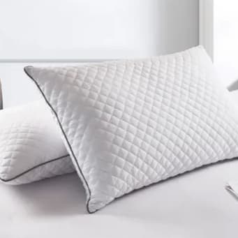 Kit 2 Travesseiros Casal Confortável Toque Macio Antialérgico