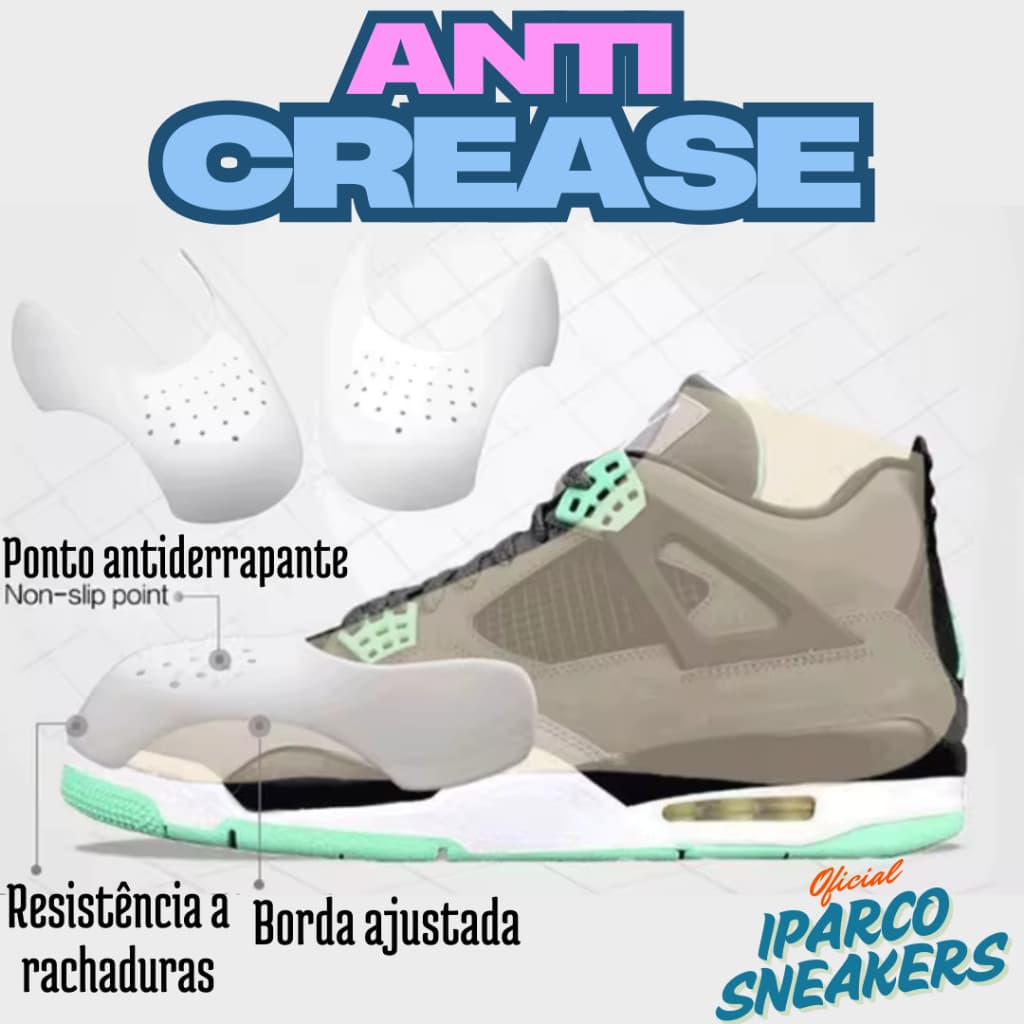 1 Par Anti Crease Sneaker / Proteja o Bico do Tênis de Deformações (Creases) / Tamanho 38-46