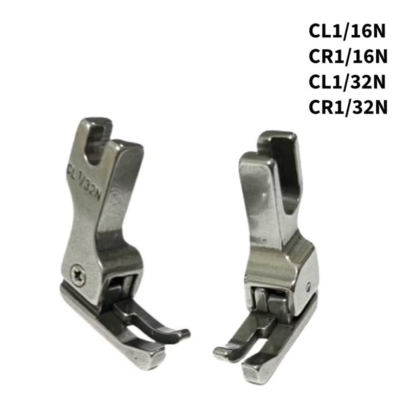 Calcador Pesponto Compensado 1/16N 1/32N Direito Esquerdo Estreito De Metal Maquina Costura Industrial