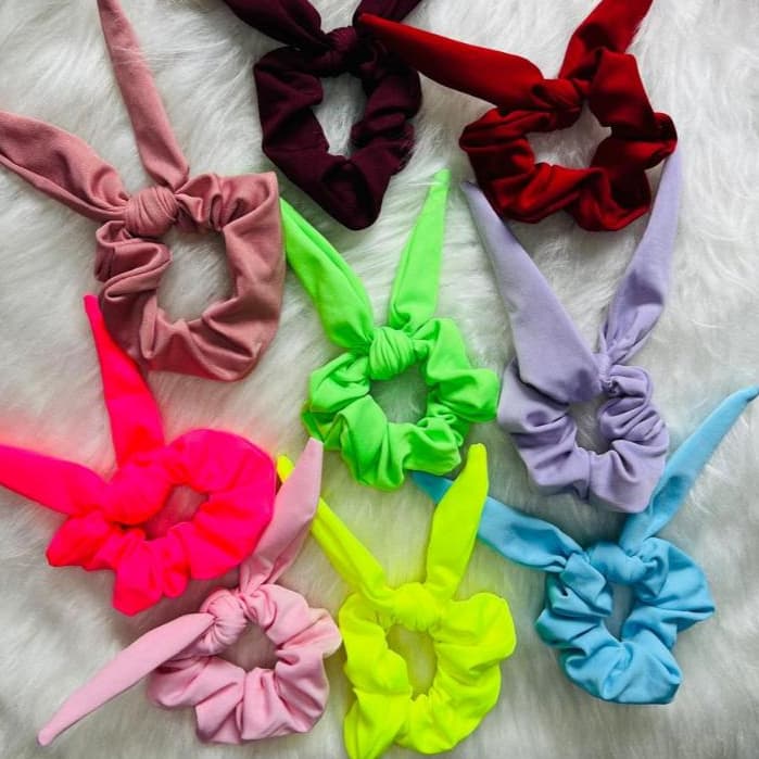 Scrunchie Laço - Amarrador de Cabelos - Xuxinha - Elástico, Fitas e Liga de Cabelos