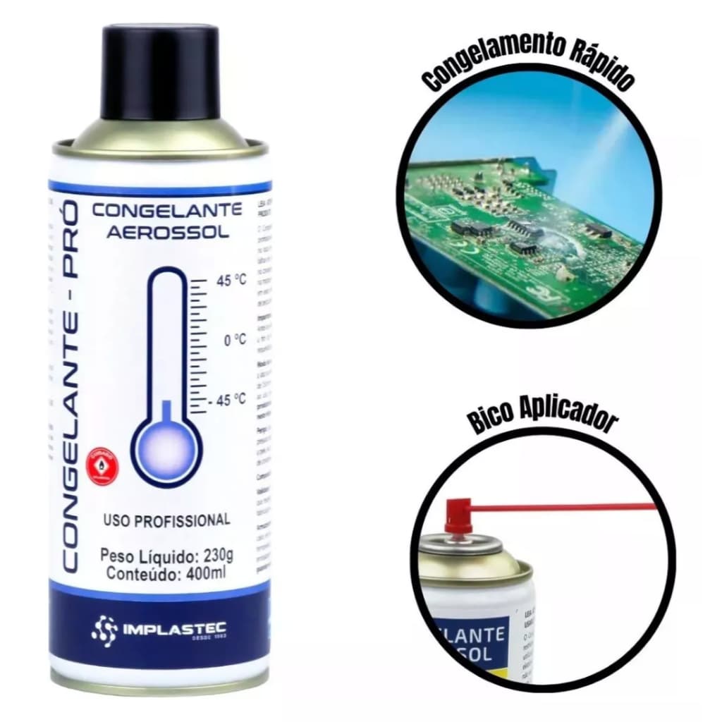 Congelante Aerossol Pro Implastec 400ml 230g