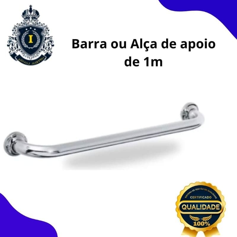 Barra  de Apoio Suporte para banheiro para idosos 1M
