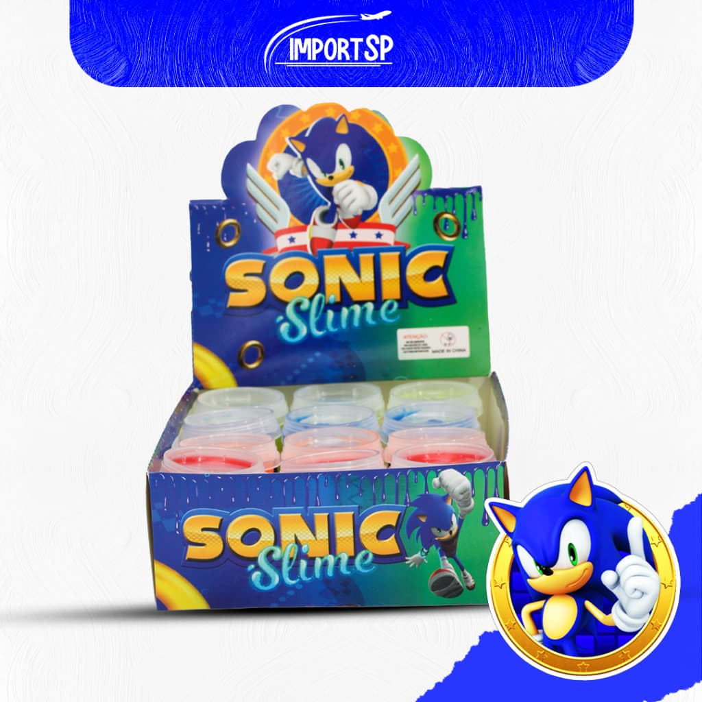 Slime Surpresa Personagem Masculino Caixa com 12