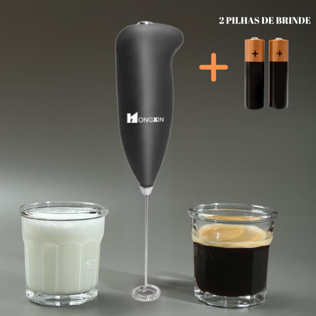 Mini Mixer Misturador Elétrico Portátil Sem Fio Para Bater Bebidas + Pilhas