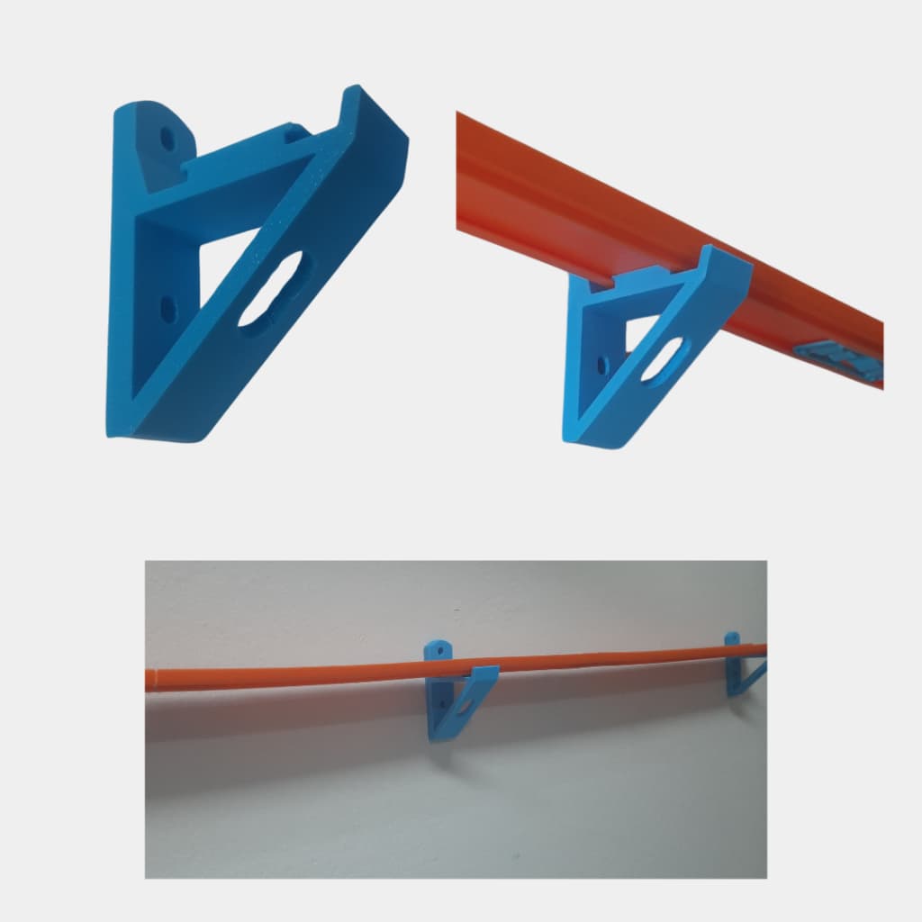 Suporte Parede Para Pistas Da Hotwheels - Kit 5 Unidades