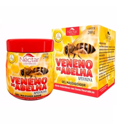 01 Gel Massageador Abelha Néctar Pote 200ml