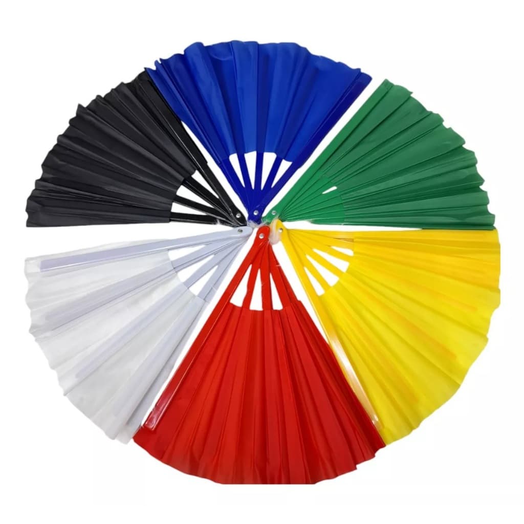 Leque De Mão Grande Barulho Taichi Kung Fu Dança Festa Liso 63x34 Cm oriental Barulho Bate