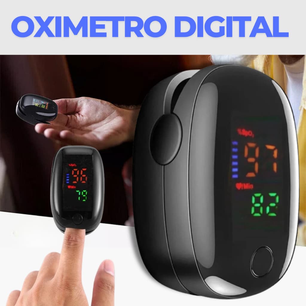 Oximetro Digital De Dedo Medidor Uso Doméstico Saturação SPO2