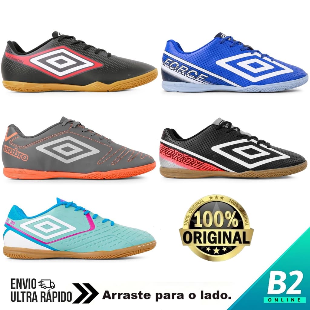 Chuteira Futsal Umbro Masculina 100% Original Com Nota Fiscal e Garantia
