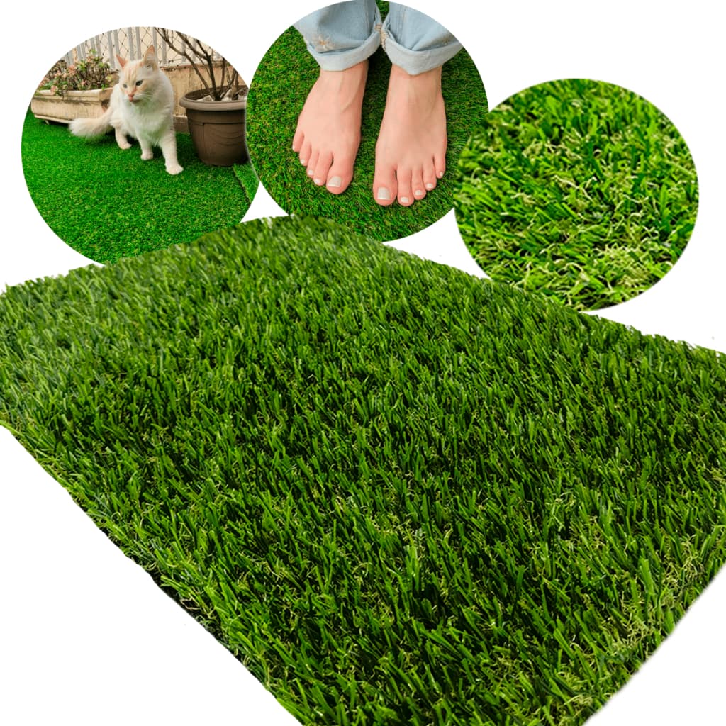 Grama Sintética Tapete Semelhante a Natural 20mm Rolo Até 6m² Soft Paisagismo Ambientes Decorativos