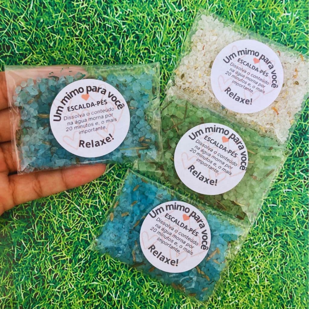 50 | 100 | 150 | 200  Escalda-pés - SPA de pés - Mimo Clientes - Lembrancinha GUIDE STAR