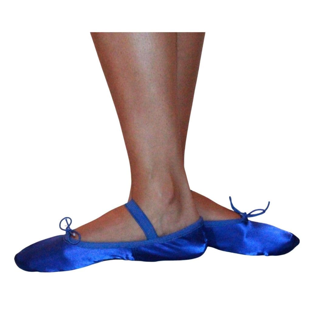 sapatilha de ballet azul royal azul caneta de cetim