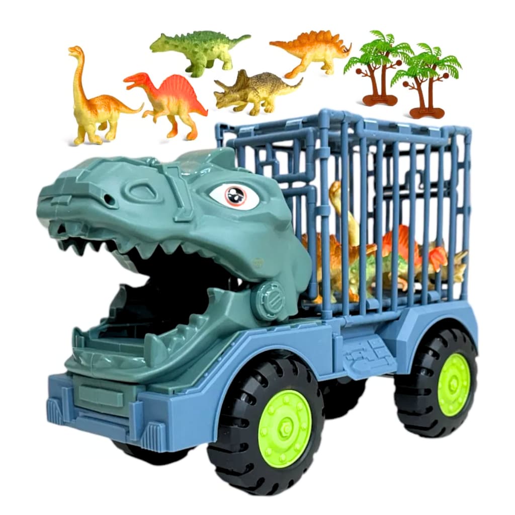 Carro Brinquedo Dinossauros Safari Caminhão Jurássico Com Jaula Movel Divertido Crianças - Toy King
