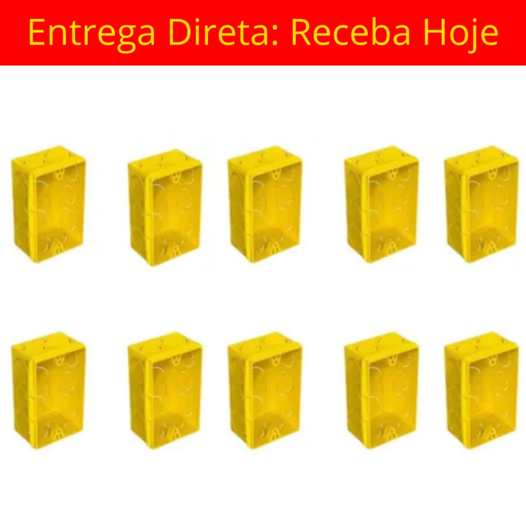 Kit 10/ 20/ 50 Caixinhas De Luz 4x2 Embutir Para Tomada Interruptor