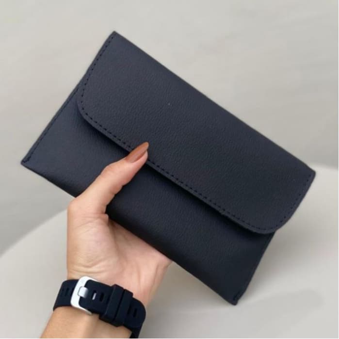 Carteira Feminina ou Masculina Organizadora Porta Óculos Documentos Não Ocupa Espaço