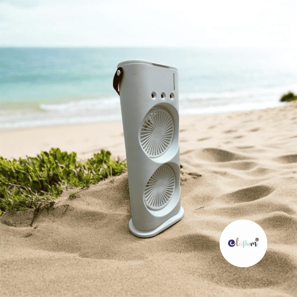 Mini Refrigerador De Ar Ventilador Climatizador Umidificador LED Duplo Reservatório SEM CONTROLE